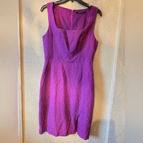 Black Halo Purple Dress Mini Dress Size 8 - Picture 1 of 12